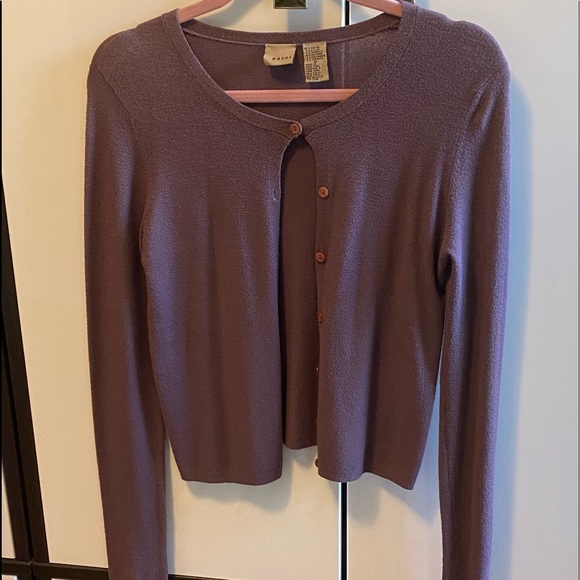 Vintage Plum Colored Easel Anthropologie Cardigan - Picture 6 of 14